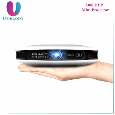 China Hot Cheapest Price Umelody Home Theater 1080p Led Mini Portable 3D Projector D08 for sale