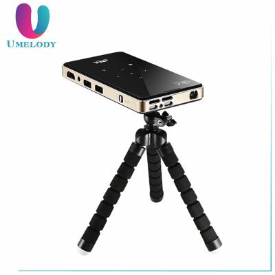 China Umelody P09 Mini Portable DLP Projector Movie Hologram Projector Outdoor DLP 3d LED Rechargeable Projector for sale