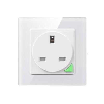 China Tuya smart UK wall mounted residential / general purpose wifi plug work with Amazon Alexa and Google Home for sale