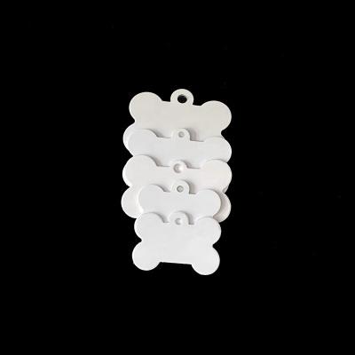 China Europe Many Sizes Metal Sublimation Double Side Bone Dog Tags For Pets Cats Accessories for sale