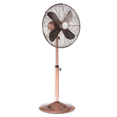 China 40cm Strong Wind Vintage Electric Fan 45W Adjustable Tilt With Copper Finish for sale