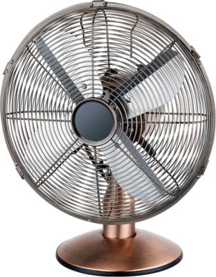 Chine cuivre 35W ventilateur électrique de cru de 9 pouces, rétro fan de bureau de la vitesse 50Hz 2 à vendre