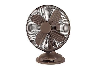 China 3 Speed Retro Oscillating Table Fan Copper Wire High Durability CE CB VDE for sale