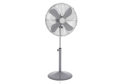 China Copper Chrome Antique 16 Inch Oscillating Stand Fan With 3 Aluminium Blade Blade for sale