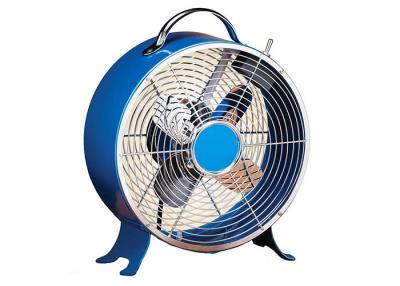 China Fan retro azul del metal, fan oscilante eléctrica de la refrigeración por aire de 9 pulgadas mini en venta