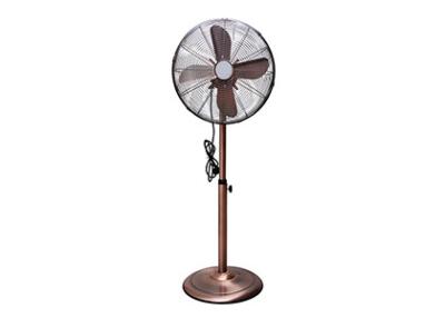 China 16“ van het het Metaalblad van Voetstukchrome de Oscillerende Ventilator met Stabiele Ronde Basis Te koop