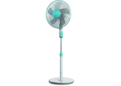 China 80° Oscillation Electric Tall Standing Fan Black Plastic Housing High Durability for sale