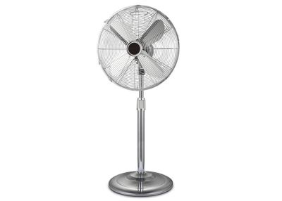 China Safe Metal Blade 16 Inch Oscillating Pedestal Fan Chromed Or Customized Color for sale