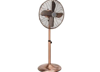 China Brushed Copper 60W Retro Floor Fan Remote Control For Home Appliance High Durability for sale