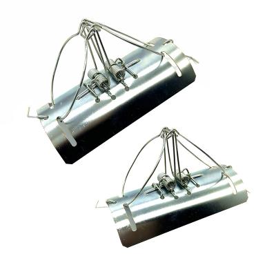 China Viable Gopher Defender Mole Tunnel Hook Trap Cold Galvanized Metal Tunnel Mole Anti-rusty Easy Set Trap for sale