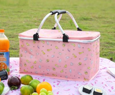 China New Fashion Oxford Cloth Double Deck Portable Multicolor Adult Lunch Bag Thermal Picnic Cooler Bag for sale