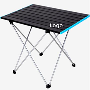 China Modern Outdoor Aluminum Portable Picnic Suitcase Luxury Folding Camping Table With Storage Bag for sale