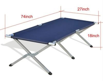 China Outdoor Camping Raising New Design Double Travel Cot, Folding Aluminum Frame Cradle, Lightweight And Portable With Carry Bag For Camping/Home Use for sale