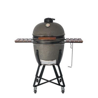 China Adjustable Height Hot Sale Grill Kamado Grill Gold Dart Large 22 inch Ceramic Cooker Classic Charcoal Grill Smoker for sale for sale