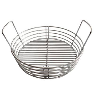 China Dustproof Charcoal Basket for Grill Kamado Tools Large Size Ash Basket Stainless Steel Heavy Duty for sale