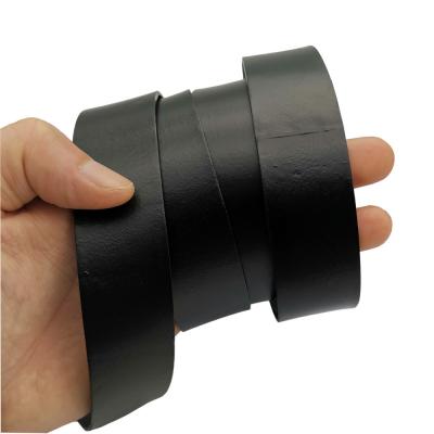 China Jewelry making or decor 25mm black flat leather band wide leather band genuine cowhide leather 25mmx2mm for sale