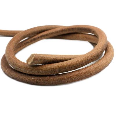 China Jewelry making or decorating premium quality 10mm round leather cords diameter 10.0 genuine cowhide leather bracelet for sale