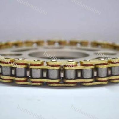 China BEST Customized Hot Selling Motorcycle Accessories 428HO 112links Gold O-ring MOTORCYCLE MOTO Chain for sale