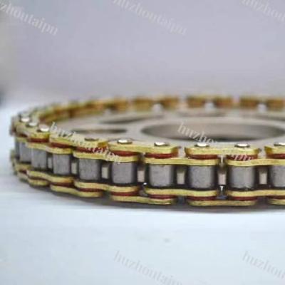 China Best Selling Motocycle Motorcycle Chains O Ring Chains 428HO 110 Links Gold Color for sale