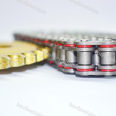 China Professional Motorcycle Parts Accessories 428HO 118 Links Motorcycle Parts Natural Color O Ring Chain for sale