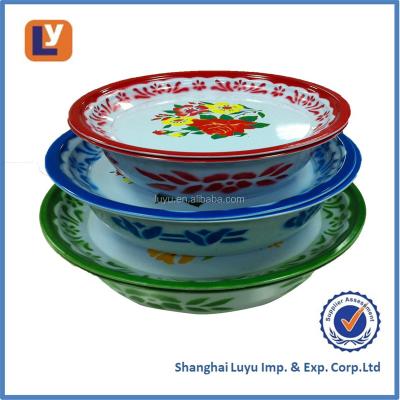 China Outdoor Wedding Sink Cream White 30.36.40cm Similar Viable Enamel With Cover for sale