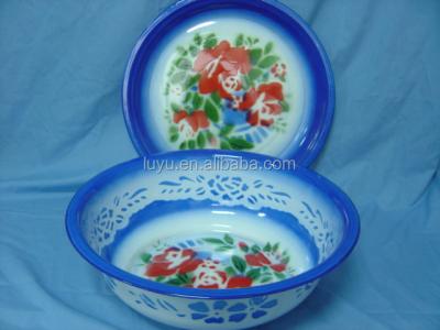 China Sustainable enamel utensil sink with lid with vanity unit for sale