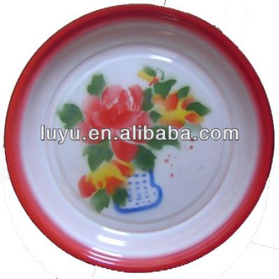 China Gas Dubai Market 40cm Enamel Round Tray for sale