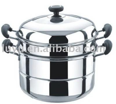 China Multi Stored 2 Layer Stainless Steel Food Steamer for sale