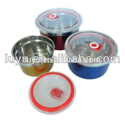 China Freshness Preservation Mixing Bowl Stainless Steel Lunch Box Food Container for sale