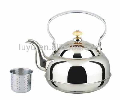 China Durable thick bottom stainless steel whistle kettle for sale