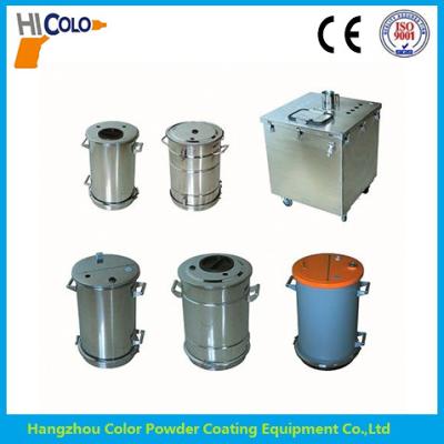 China Stainless Steel Powder Hopper With Fluidizing Plate For Powder Coating Colo Series for sale