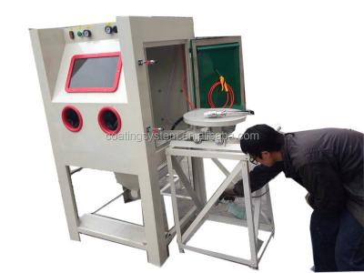 China Nonionic Turntable Sand Blasting Equipment for sale