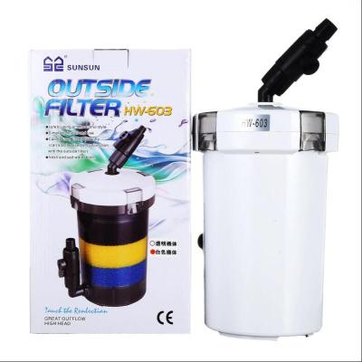 China Ultra-Quiet Viable Aquarium Filter External Aquarium Filter HW-603 Outside Canister External Filter For Fish Tank for sale