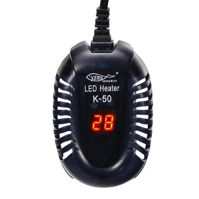 China K-50 LED Digital Display Small Viable Aquarium Mini Heater For Turtle Tank for sale