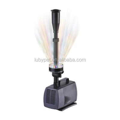 China Sustainable Pond Fountain Pump For Pond Water Garden With Colorful LEDs LED-FP Series for sale