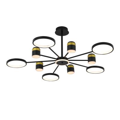 China Suspended Hot-selling product commercial decoration LED ceiling lamp black lamp for sale