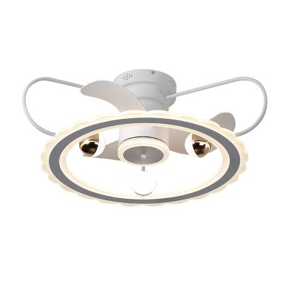 China Hot Sale Recessed Remote Control Led Ceiling Fans Energy Saving Canopy Canopy Canopy Roof With Led Light Illumination For Bedroom for sale