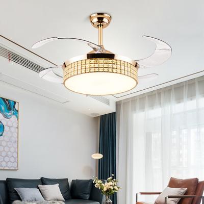 China ABS+Copper+Glass 2020 New Design Modern Ceiling Fan With Light And Remote Control Luxurious And Elegant Ceiling Fan Lamp for sale