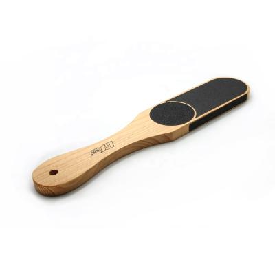 China Double Sides Custom Cheap Price Personal Foot Care Tools Eco Friendly Wooden Foot Callus Remover File for sale