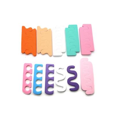 China Soft Disposable EVA Finger Made Pedicure Foam Nail Toe Separator Sponge For Salon for sale