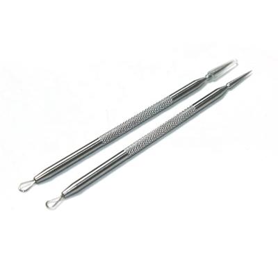 China Callus Remove Professional Exfoliating Size Tools Stainless Steel Nail Cuticle Pusher for sale