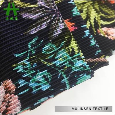 China Jacquard Mulinsen Textile Shiny Hot Sale Crepe Fabric FDY Knitted Print for sale