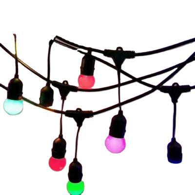 China Outdoor Festoon Light Weatherproof String Light Garden String Lamp LED E26 E27 String Lighting Cord for sale