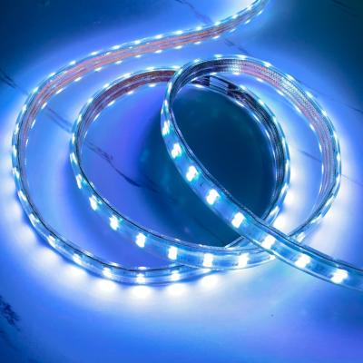 China SMD5050 RGB 7 color changing double sided IP65 waterproof led strip light for sale