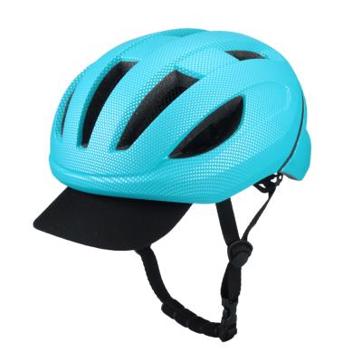 China Compounds CE Approved Comfortable Blue Cycling Bicycle Helmet Road Ladies for sale