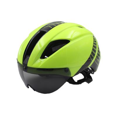 China With Magnet Glass Most Comfortable Custom Road Bike Aerial Bicycle Helmet For Adults Men for sale