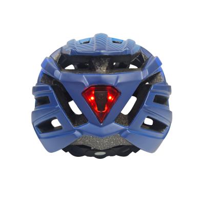 China Comfortable Compounds Padding And Beautiful Design With LED Light For Adult MTB Riding Bicycle Helmet for sale