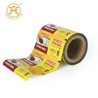 China High Quality Moisture Proof Film Pouch Roll Laminated Plastic Packaging For Sumac Food Packaging Ground Film Roll for sale