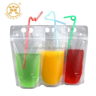 China Reusable Custom Ziplock Beverage Drink Pouch Moisture Proof / Drinking Water Plastic Pouch for sale