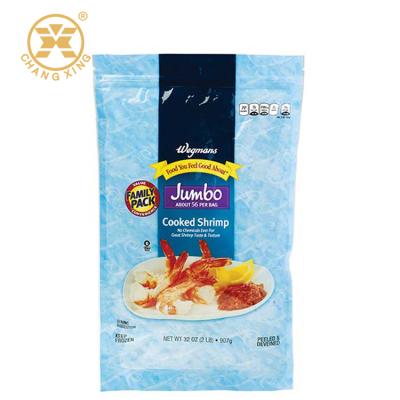 China Soft Packaging Microwavable Vacuum Bag For Frozen Seafood Packaging Plastic Frozen Seafood Vacuum Pouch for sale